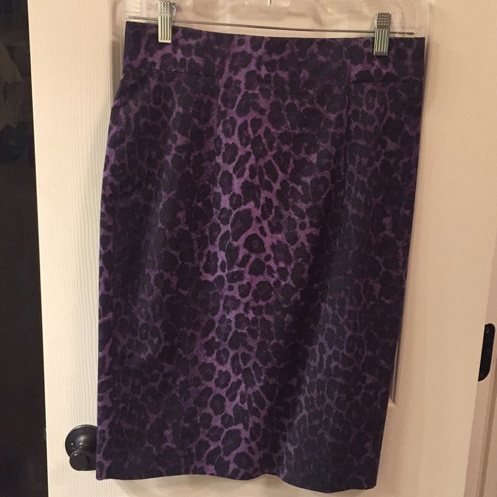 Ann Taylor Leopard Pencil Skirt